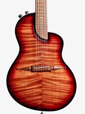 Rick Turner Renaissance RS12 Dark Burst Curly Redwood / Mahogany #5587 - Rick Turner Guitars - Heartbreaker Guitars