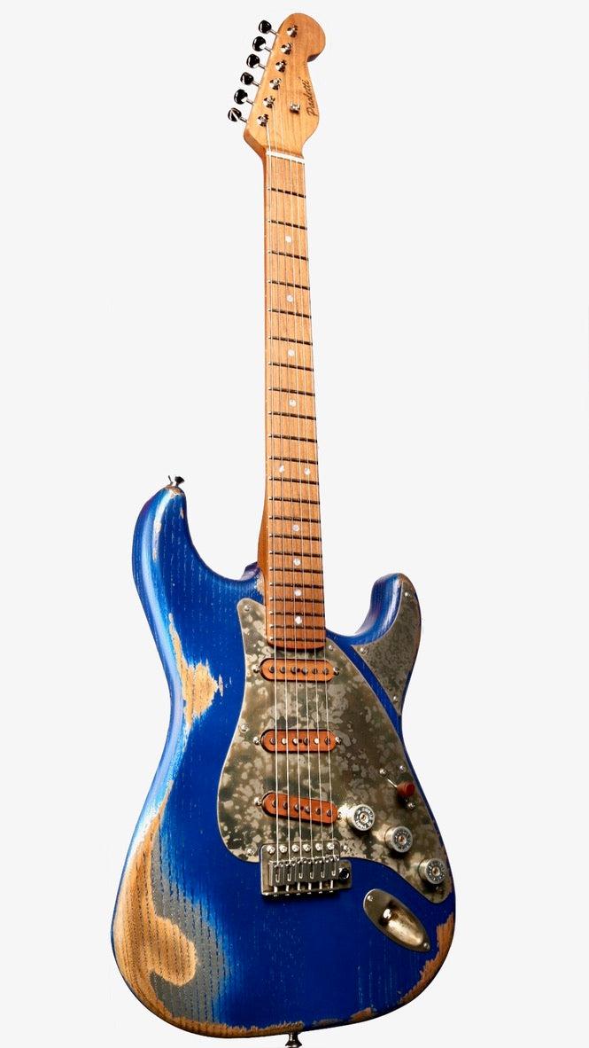 Paoletti Stratospheric Loft SSS Firemist Midnight with Walnut Pickups #207023 - Paoletti - Heartbreaker Guitars