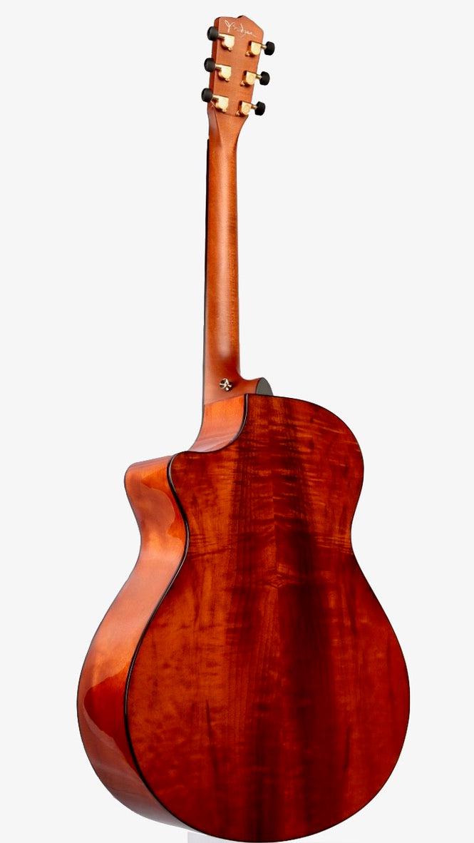 Breedlove Jeff Bridges Signature Oregon Concerto CE Myrtlewood Bourbon Burst #27216 - Breedlove Guitars - Heartbreaker Guitars