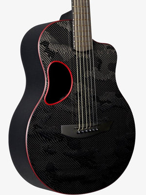 McPherson Carbon Fiber Blackout Touring Red w/ Camo Finish #11462 - McPherson Guitars - Heartbreaker Guitars