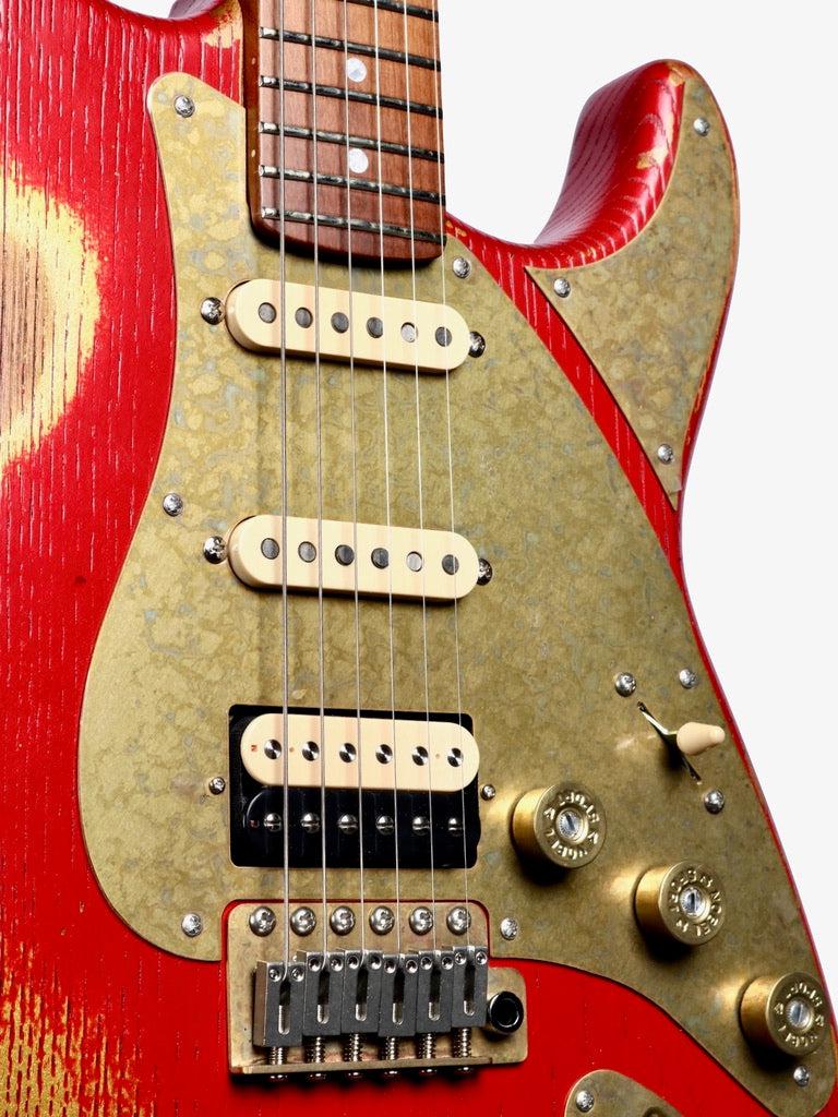 Paoletti Stratospheric Loft HSS Gold Ruby #199822 - Paoletti - Heartbreaker Guitars