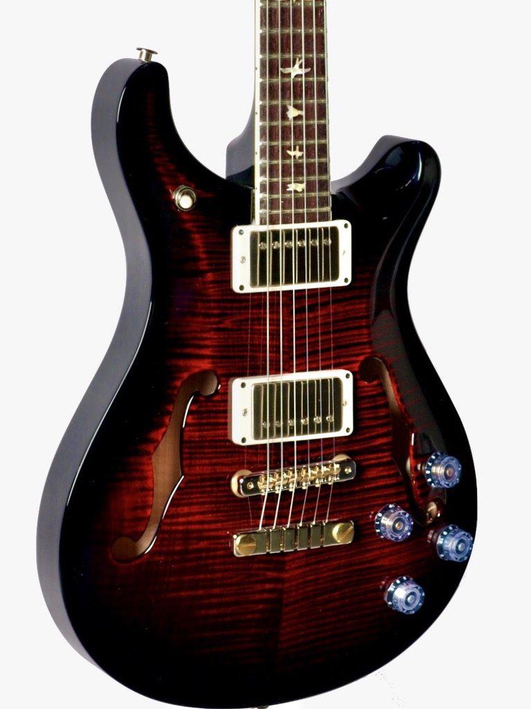 PRS McCarty 594 Hollowbody II Fire Red Smokewrap Burst #322375 - Paul Reed Smith Guitars - Heartbreaker Guitars