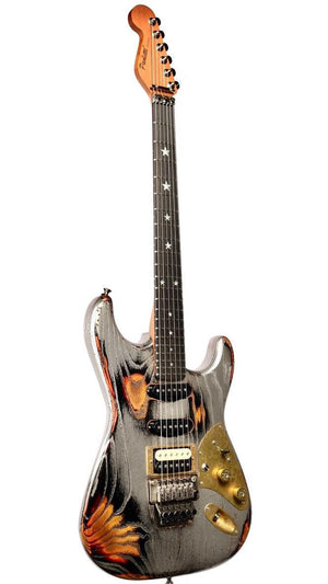 Paoletti Stratospheric Loft HSS Relic Black w/ Floyd Rose #190022 - Paoletti - Heartbreaker Guitars