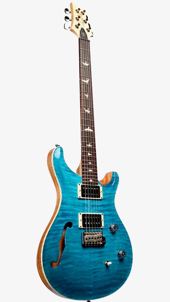 PRS CE 24 Semi-Hollow Blue Matteo Pattern Thin Carve #347770