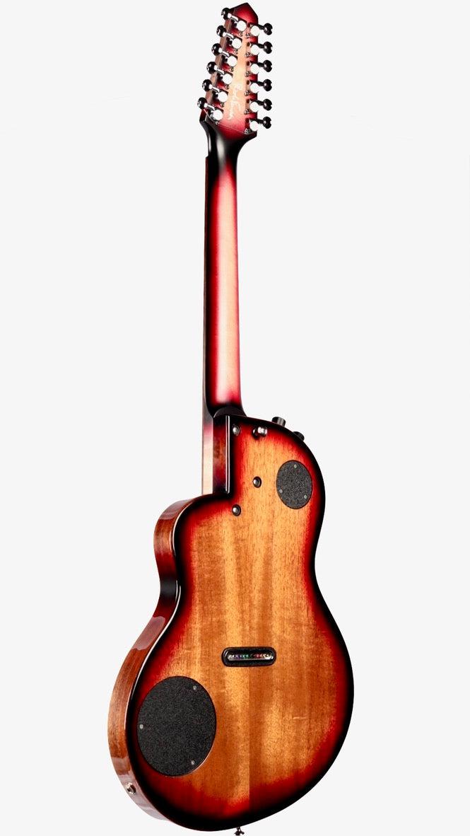 Rick Turner Renaissance RS12 Dark Burst Curly Redwood / Mahogany #5587 - Rick Turner Guitars - Heartbreaker Guitars