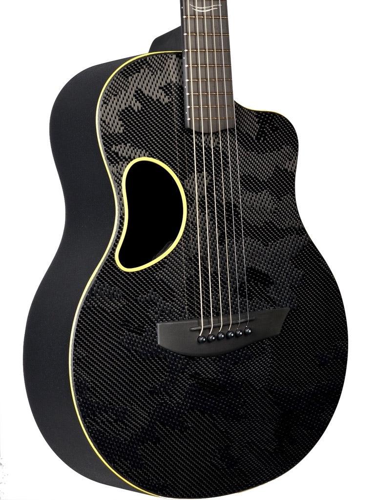 McPherson Carbon Fiber Blackout Touring Yellow w/ Camo Finish #11456 - McPherson Guitars - Heartbreaker Guitars