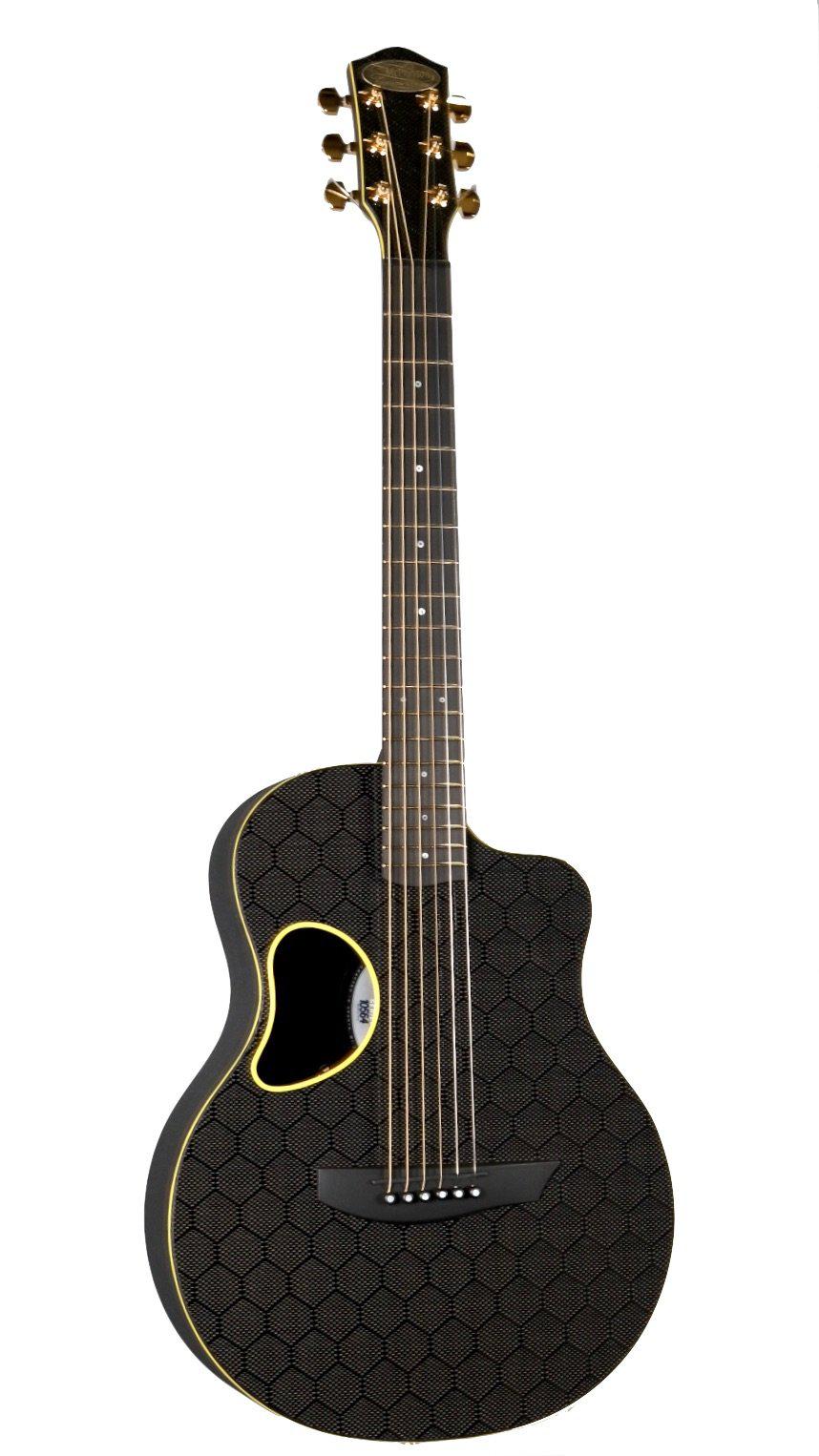 McPherson Carbon Fiber Touring Honeycomb Yellow with Gold Hardware #10671 - McPherson Guitars - Heartbreaker Guitars