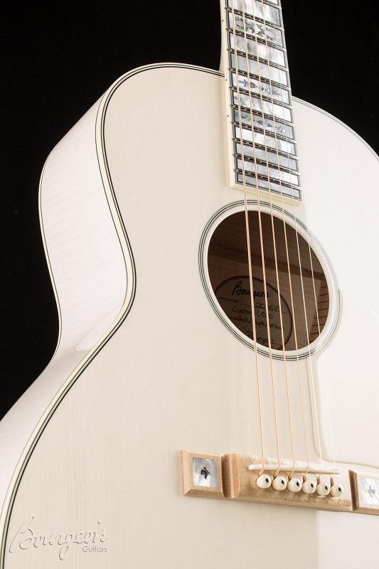 Bourgeois Whyte Rabbit L-DB0 Transparent White Limited - Bourgeois Guitars - Heartbreaker Guitars