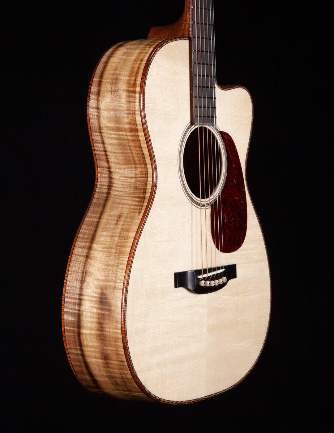 Bourgeois OMSC Flamed Myrtle / Italian Spruce 12 Fret #8861 - Bourgeois Guitars - Heartbreaker Guitars