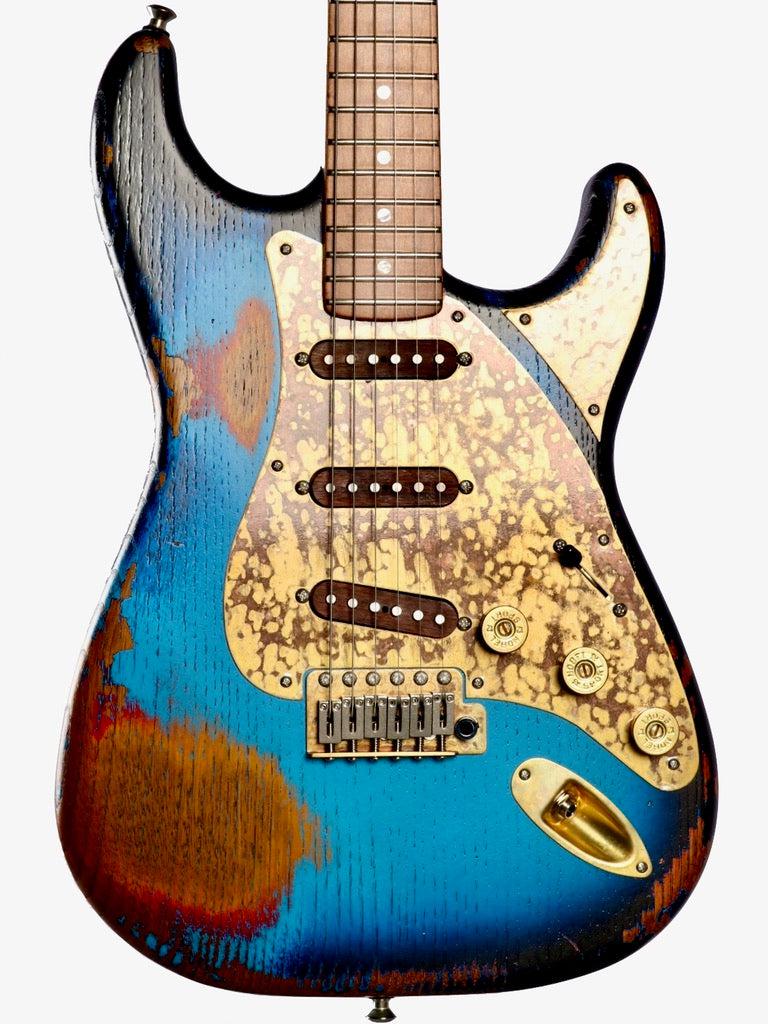 Paoletti Stratospheric Loft SSS Relic Blue #171222 - Paoletti - Heartbreaker Guitars