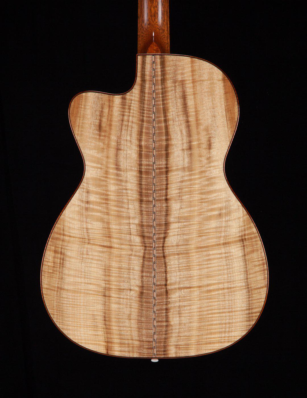 Bourgeois OMSC Flamed Myrtle / Italian Spruce 12 Fret #8861 - Bourgeois Guitars - Heartbreaker Guitars