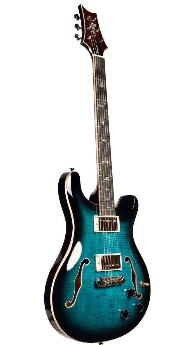 PRS Hollowbody II Piezo SE Peacock Blue Smokeburst #25177 - Paul Reed Smith Guitars - Heartbreaker Guitars