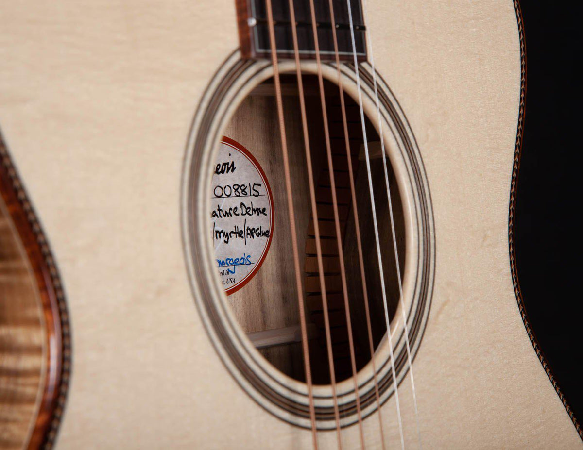 Bourgeois OMC Custom Bear Claw Spruce over Figured Myrtle - Bourgeois Guitars - Heartbreaker Guitars