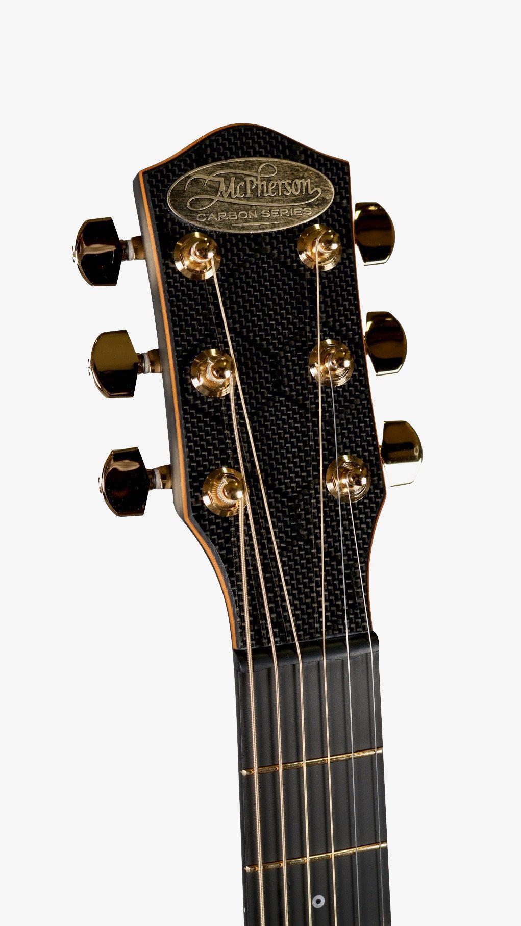 McPherson Carbon Fiber Touring Orange Honeycomb w/ Gold Hardware #11152 - McPherson Guitars - Heartbreaker Guitars