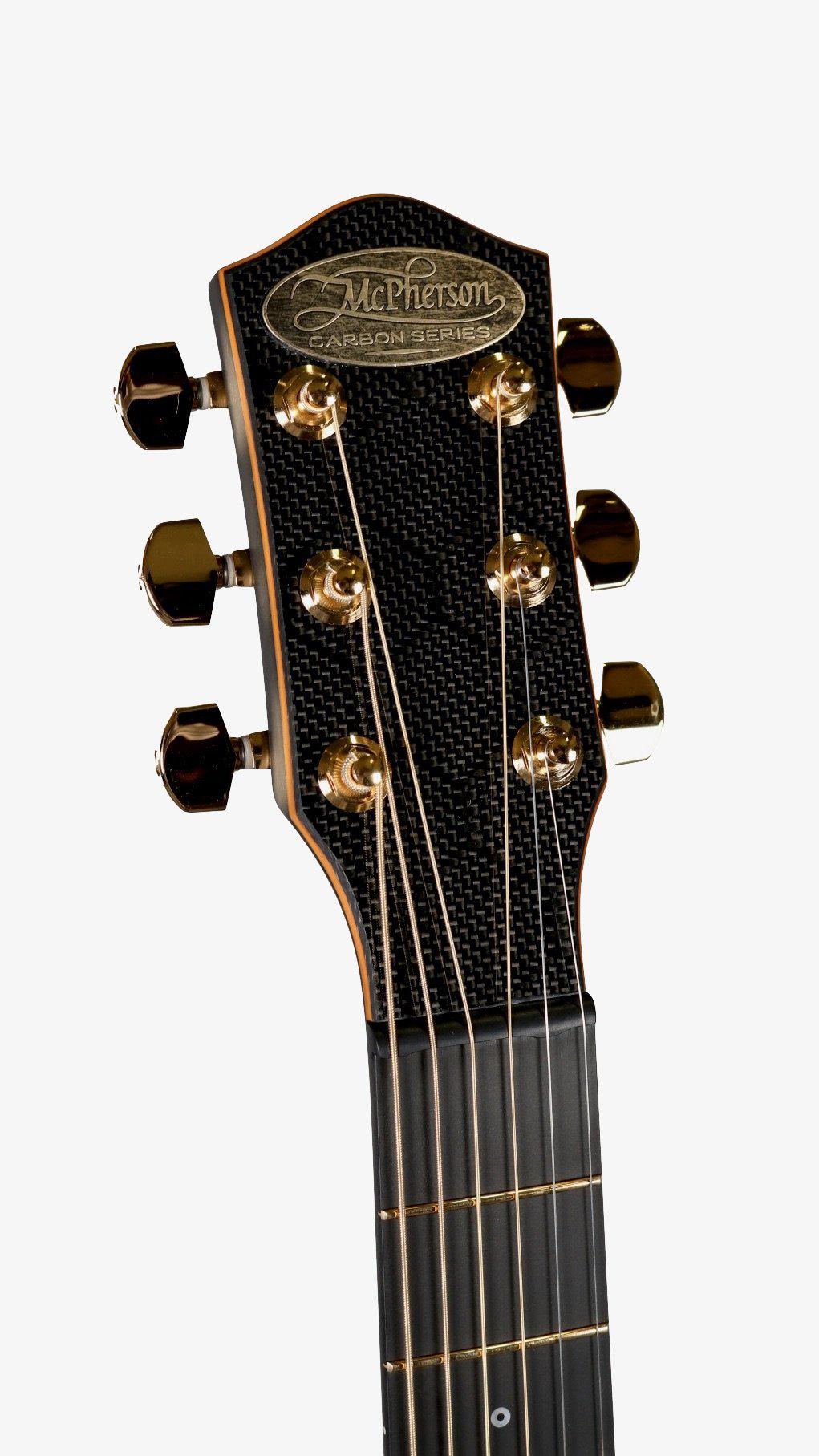 McPherson Touring Carbon Fiber Orange Honeycomb Gold Hardware 2020 #10646 - McPherson Guitars - Heartbreaker Guitars