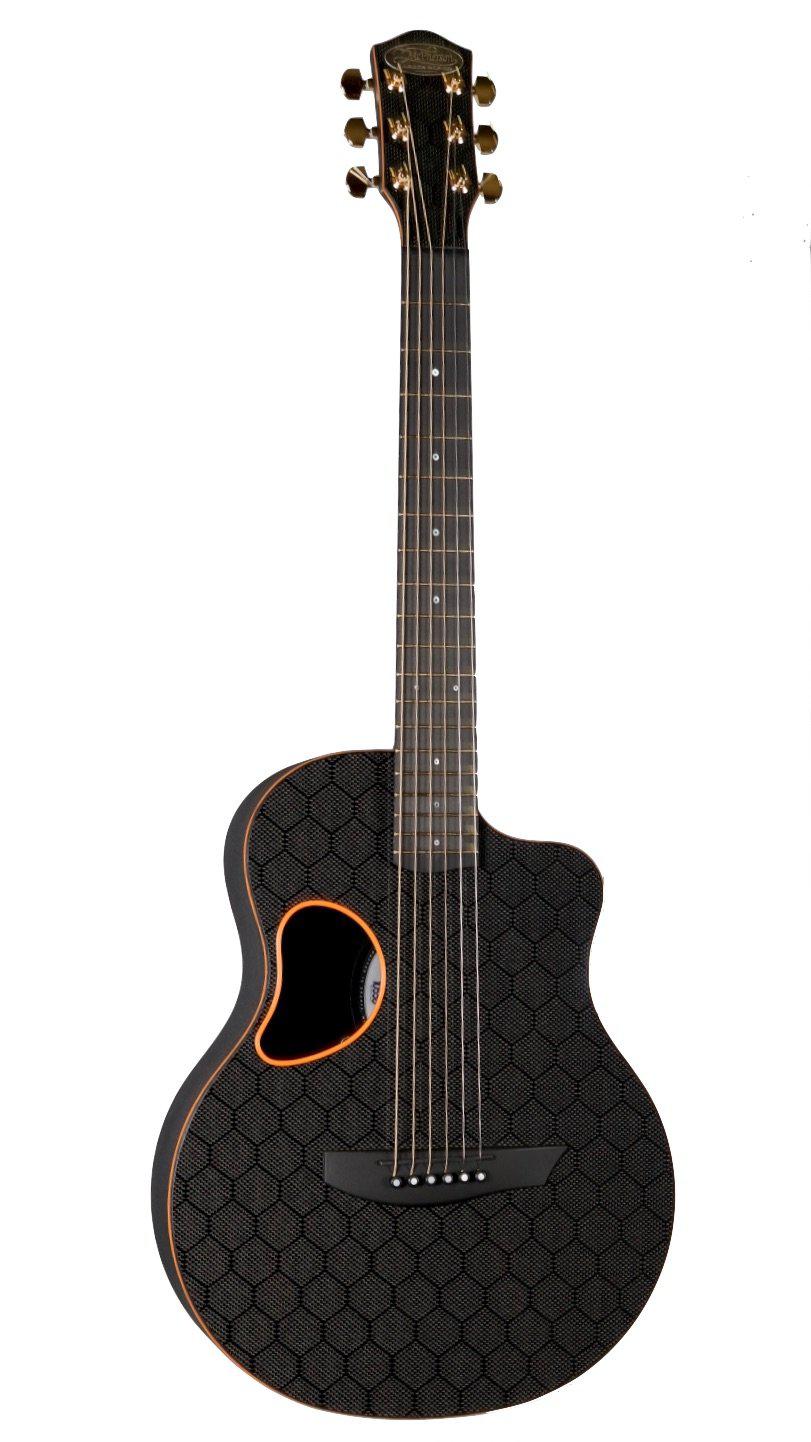 McPherson Touring Carbon Fiber Orange Honeycomb Gold Hardware 2020 #10646 - McPherson Guitars - Heartbreaker Guitars