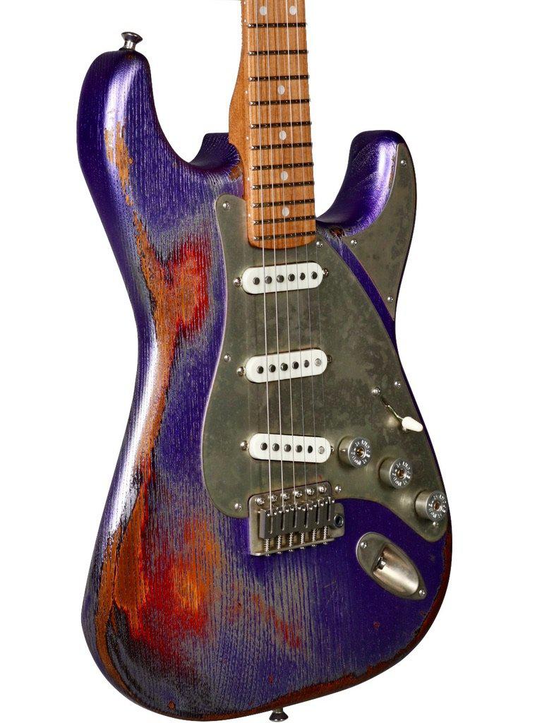 Paoletti Stratospheric Loft SSS Firemist Purple #130821 - Paoletti - Heartbreaker Guitars