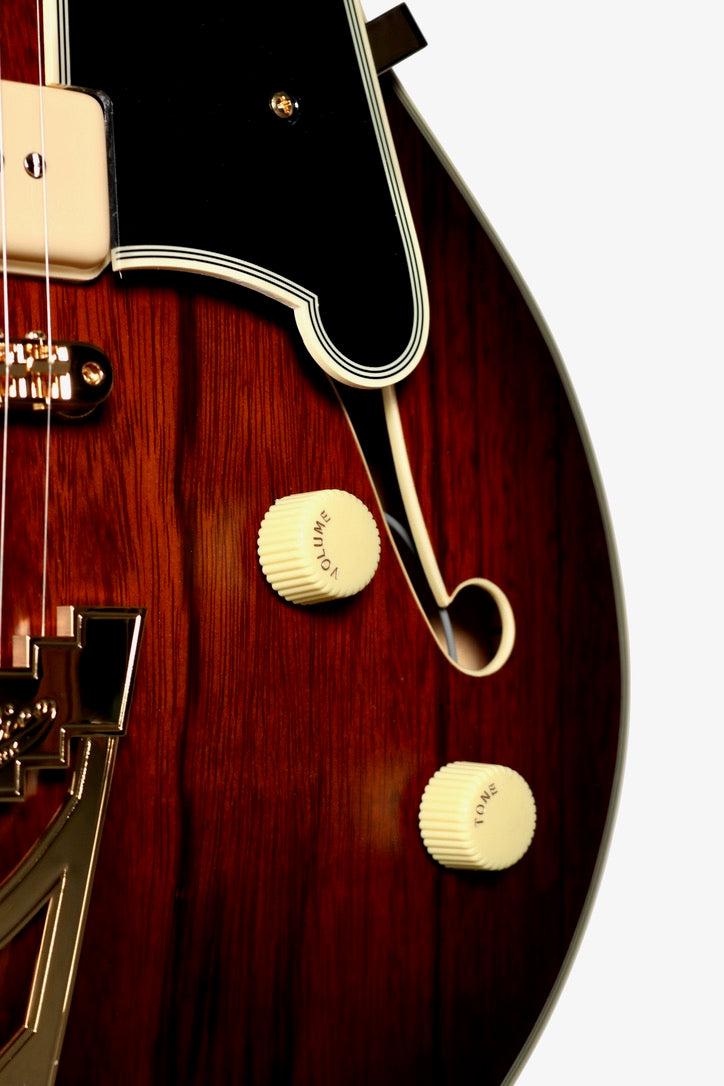 D'Angelico Deluxe 59 Satin Brown Burst #2203799 - D'Angelico Guitars - Heartbreaker Guitars