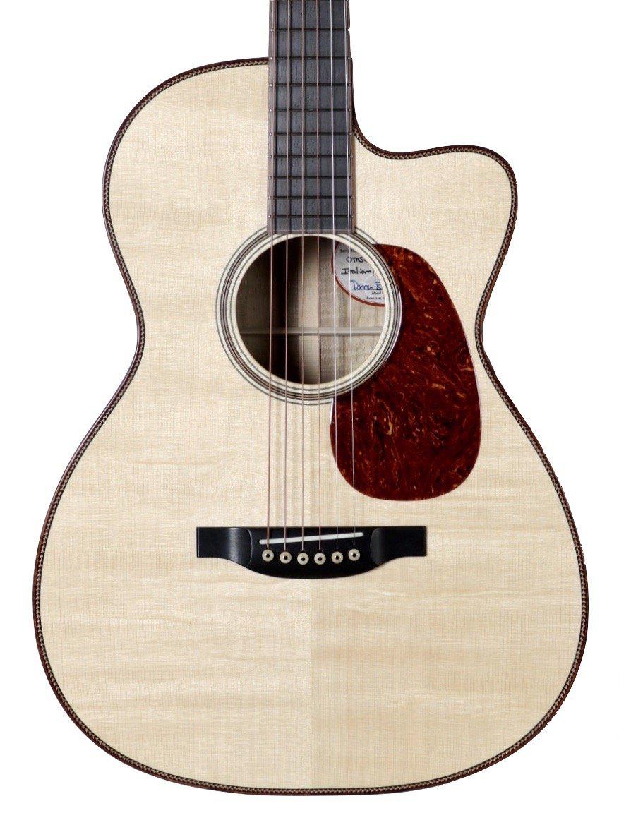 Bourgeois OMSC Flamed Myrtle / Italian Spruce 12 Fret #8861 - Bourgeois Guitars - Heartbreaker Guitars