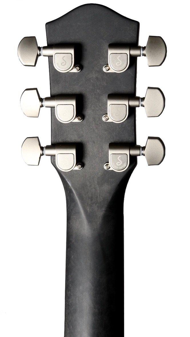 McPherson Carbon Fiber Touring Original Pattern w/ Blue Binding & Satin Pearl Hardware #11157 - McPherson Guitars - Heartbreaker Guitars