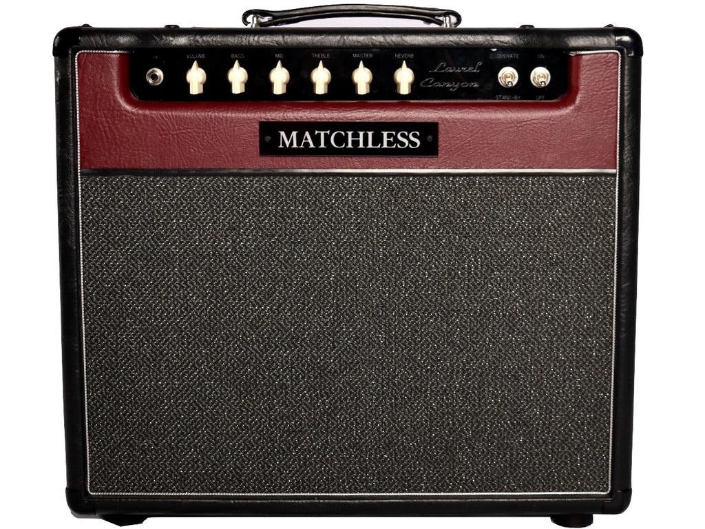 Matchless Laurel Canyon Reverb Black & Burgundy #V00224 - Matchless Amplifiers - Heartbreaker Guitars