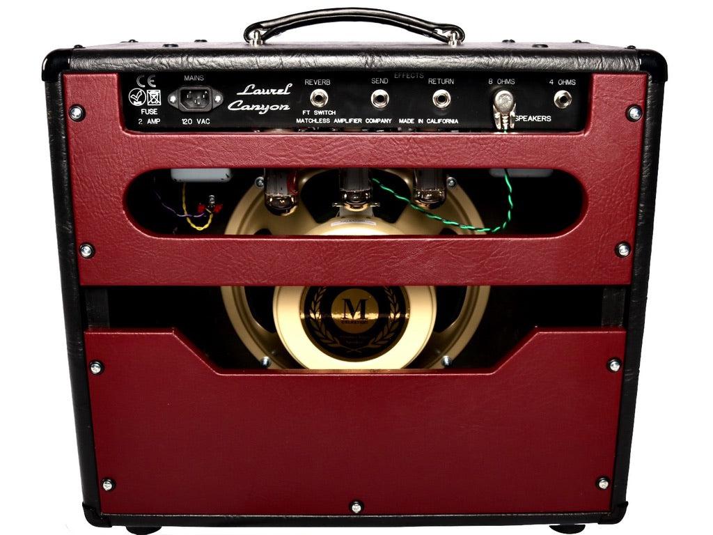 Matchless Laurel Canyon Reverb Black & Burgundy #V00224 - Matchless Amplifiers - Heartbreaker Guitars