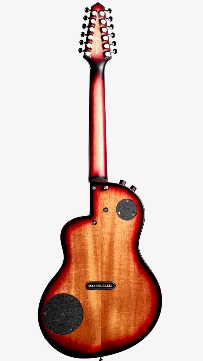 Rick Turner Renaissance RS12 Dark Burst Curly Redwood / Mahogany #5587 - Rick Turner Guitars - Heartbreaker Guitars