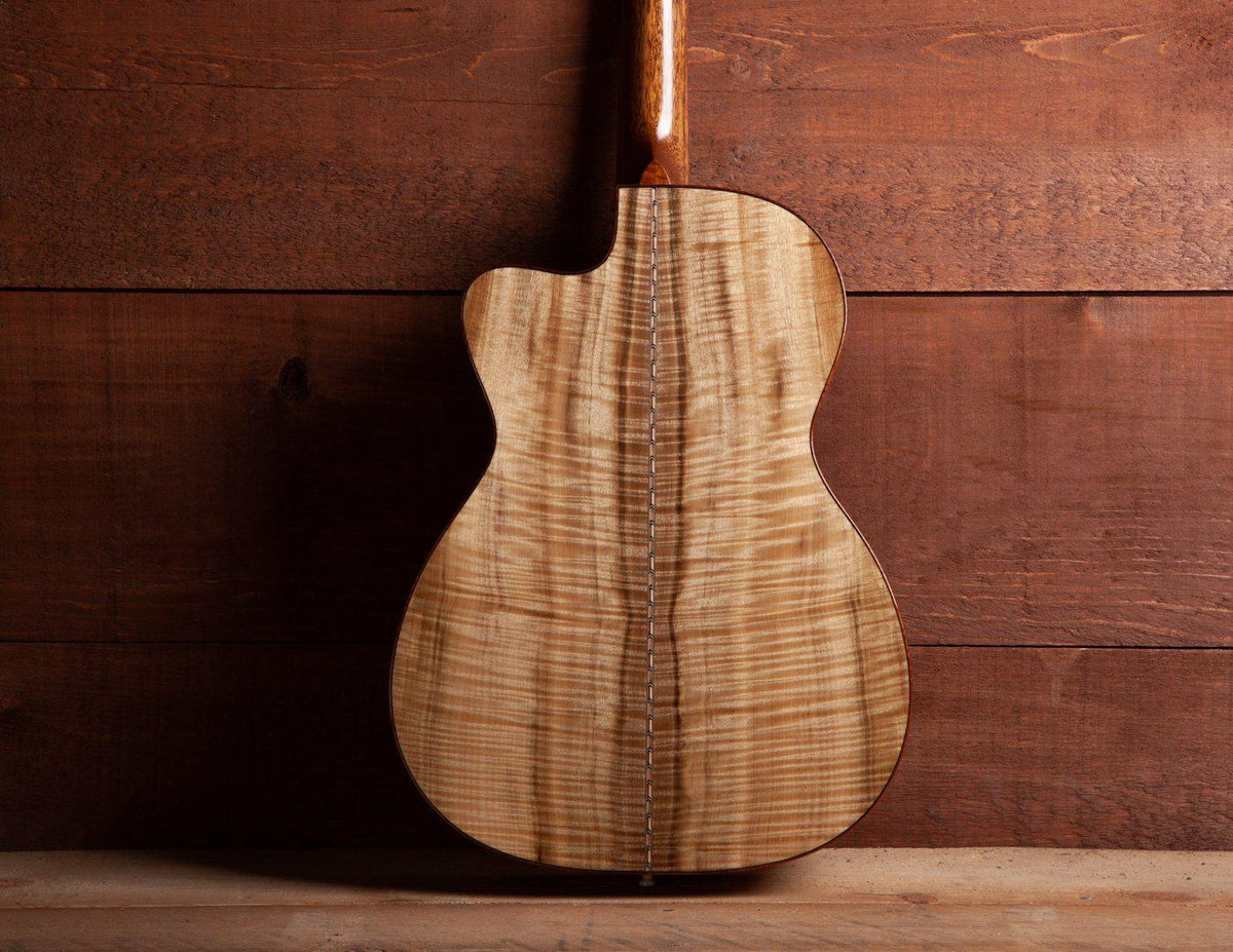 Bourgeois OMSC Flamed Myrtle / Italian Spruce 12 Fret #8861 - Bourgeois Guitars - Heartbreaker Guitars