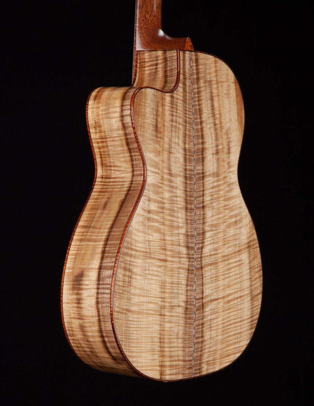 Bourgeois OMSC Flamed Myrtle / Italian Spruce 12 Fret #8861 - Bourgeois Guitars - Heartbreaker Guitars