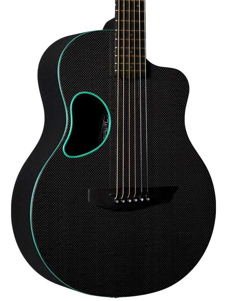 McPherson Carbon Fiber Touring Green Original Pattern w/ Gold Hardware #11155 - McPherson Guitars - Heartbreaker Guitars
