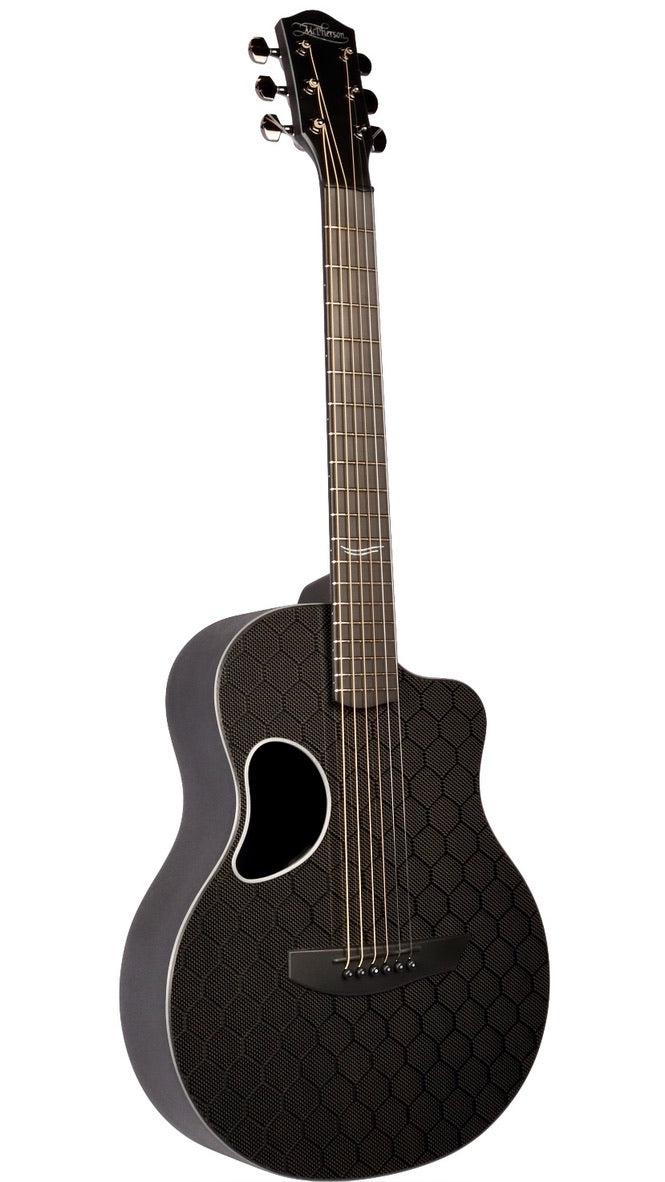 McPherson Carbon Fiber Blackout Touring Silver w/ Honeycomb Finish #11487 - McPherson Guitars - Heartbreaker Guitars
