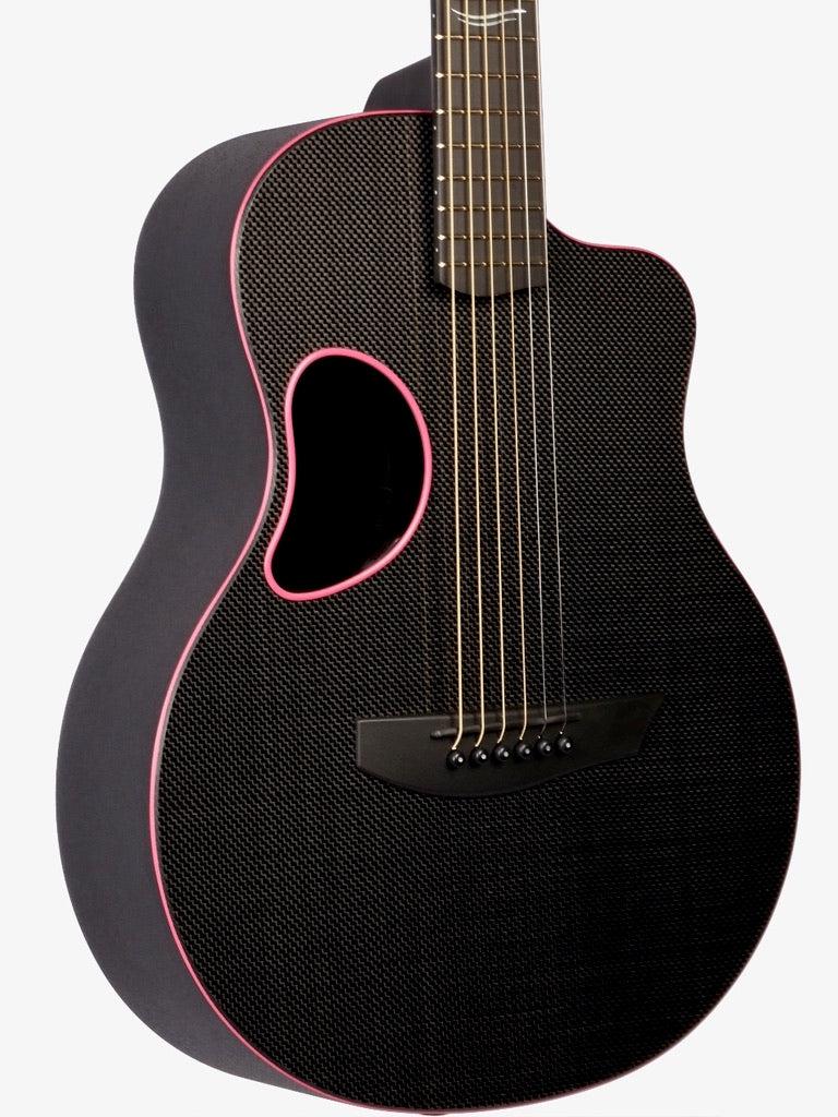 McPherson Carbon Fiber Touring Pink Original Pattern Blackout Edition #11488 - McPherson Guitars - Heartbreaker Guitars