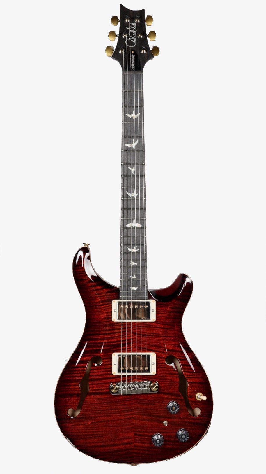 PRS Hollowbody II 10 Top with Piezo Fire Red Burst Hybrid Package #281239 - Paul Reed Smith Guitars - Heartbreaker Guitars
