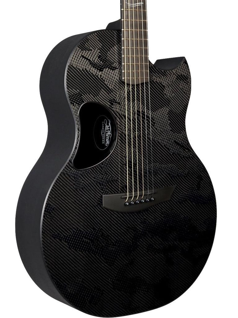 McPherson Carbon Fiber Sable Blackout Camo Finish #11503 - McPherson Guitars - Heartbreaker Guitars