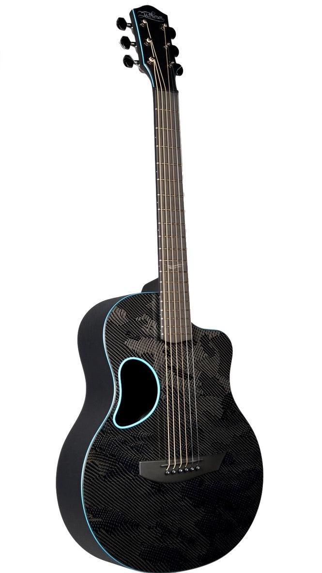McPherson Carbon Fiber Blackout Touring Blue w/ Camo Finish #11454 - McPherson Guitars - Heartbreaker Guitars