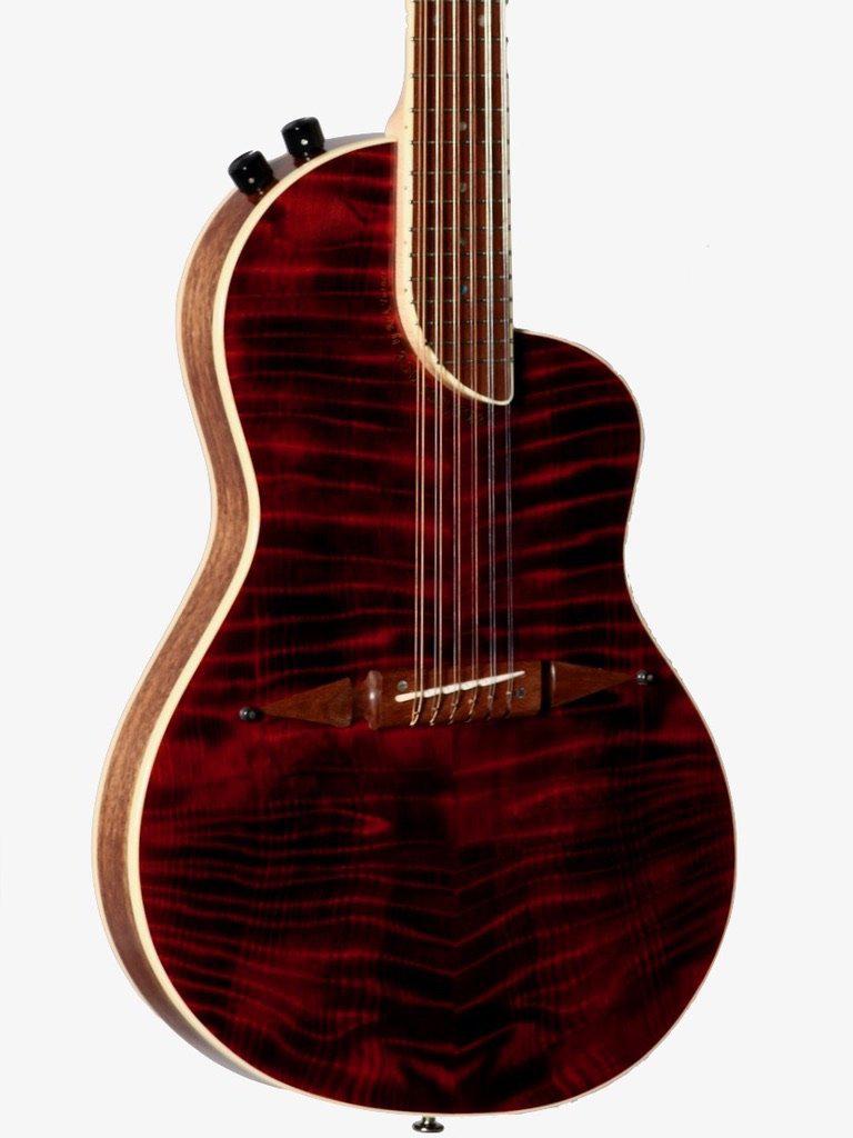 Rick Turner Renaissance RS12 Curly Redwood / Black Acacia #5602 - Rick Turner Guitars - Heartbreaker Guitars