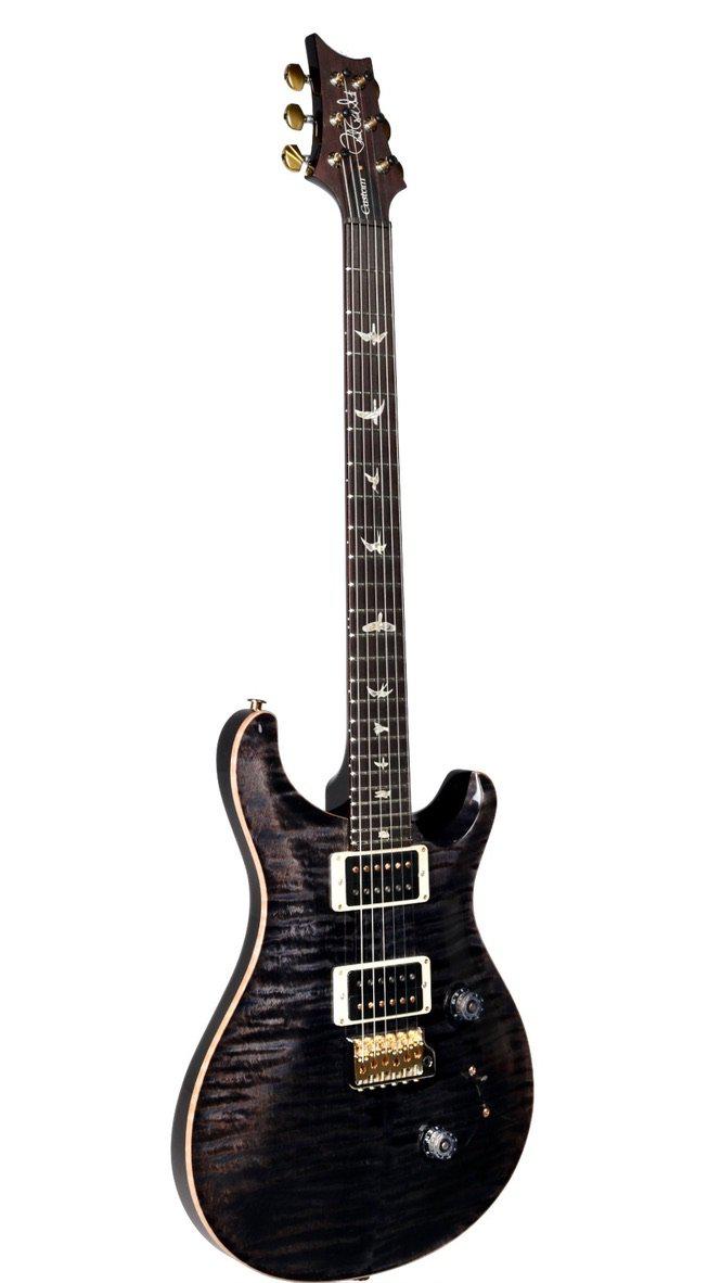 PRS Custom 24 Black Grey Black 10 Top Hybrid Package Pattern Thin 