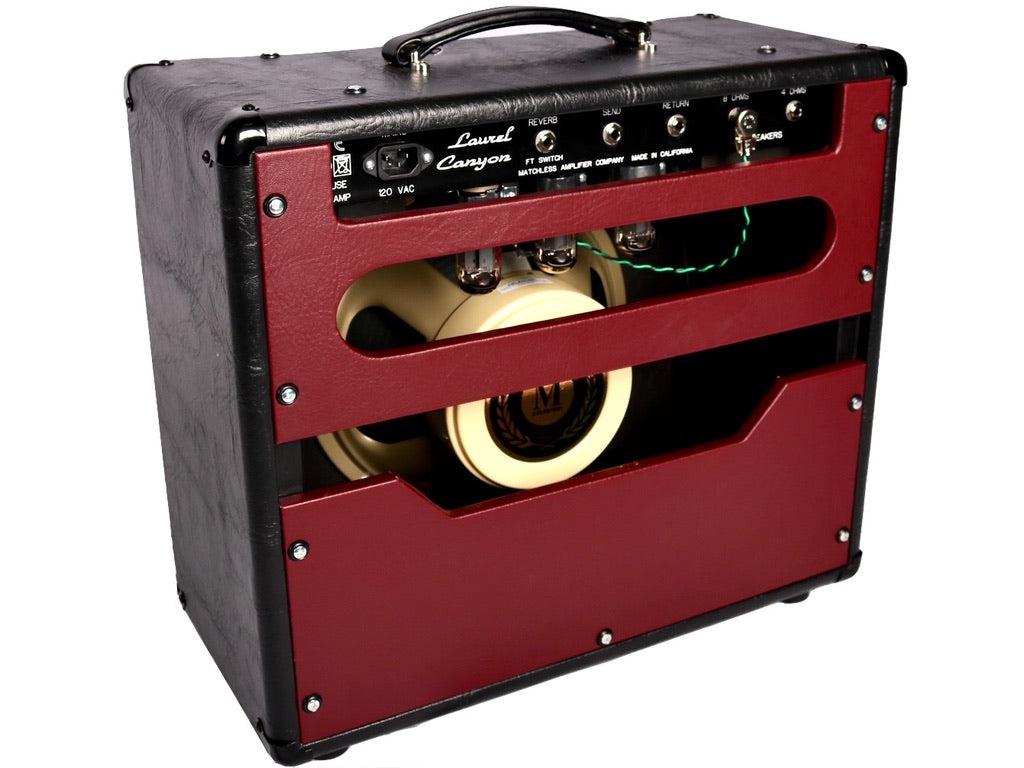 Matchless Laurel Canyon Reverb Black & Burgundy #V00224 - Matchless Amplifiers - Heartbreaker Guitars