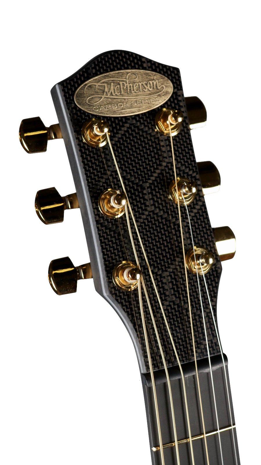 McPherson Carbon Fiber Touring Honeycomb Silver with Gold Hardware #10674 - McPherson Guitars - Heartbreaker Guitars