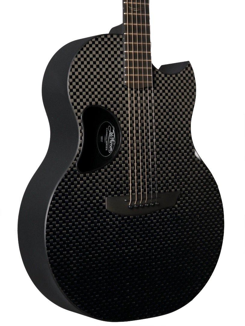 McPherson Carbon Fiber Sable Blackout Edition Basketweave with L.R. Baggs Element Pickup #11098 - McPherson Guitars - Heartbreaker Guitars