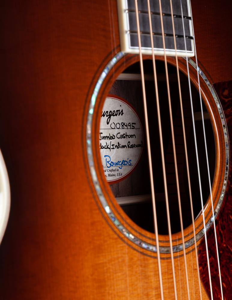 Bourgeois Small Jumbo 150 Master Indian Rosewood Sunburst #8495 - Bourgeois Guitars - Heartbreaker Guitars