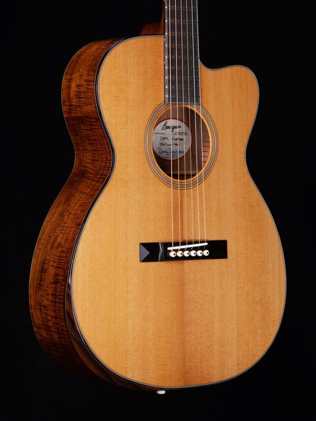 Bourgeois OMC Koa with Bevel - Bourgeois Guitars - Heartbreaker Guitars