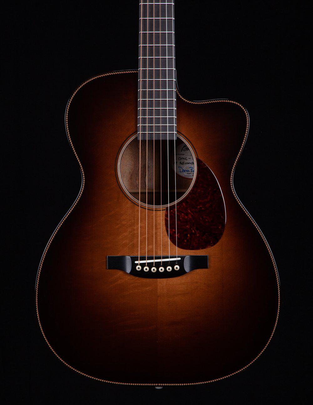 Bourgeois  Large Sound Hole OMC DB Signature Aged Tone Adi Burst over Master Koa - Bourgeois Guitars - Heartbreaker Guitars