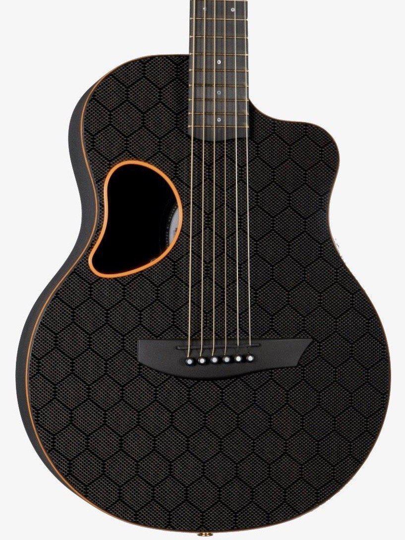 McPherson Carbon Fiber Touring Orange Honeycomb w/ Gold Hardware #11152 - McPherson Guitars - Heartbreaker Guitars