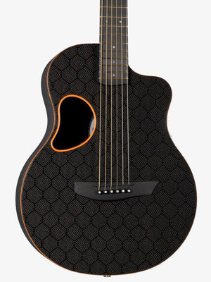 McPherson Touring Carbon Fiber Orange Honeycomb Gold Hardware 2020 #10646 - McPherson Guitars - Heartbreaker Guitars