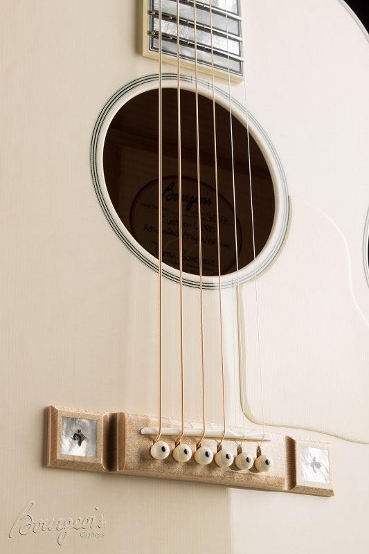 Bourgeois Whyte Rabbit L-DB0 Transparent White Limited - Bourgeois Guitars - Heartbreaker Guitars