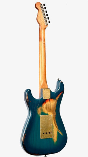 Paoletti Stratospheric Loft HSS Relic Blue #191222 - Paoletti - Heartbreaker Guitars