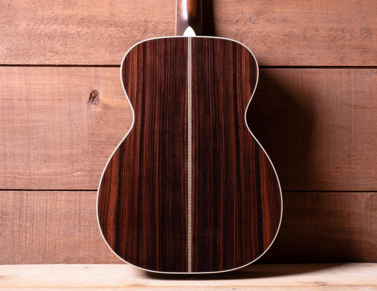 Bourgeois AT Series OM Dark Burst Aged Tone Adirondack / Indian Rosewood #9382 - Bourgeois Guitars - Heartbreaker Guitars