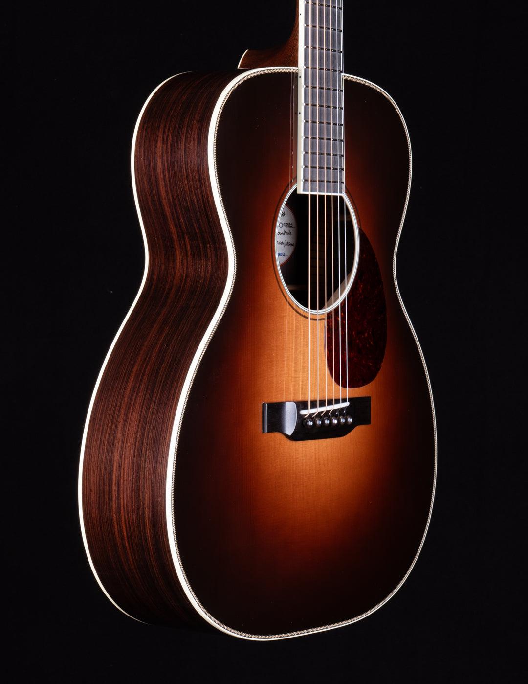Bourgeois AT Series OM Dark Burst Aged Tone Adirondack / Indian Rosewood #9382 - Bourgeois Guitars - Heartbreaker Guitars