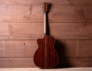 Bourgeois OMC DB Signature Aged Tone Figured Bearclaw Spruce / Cocobolo #9393 - Bourgeois Guitars - Heartbreaker Guitars